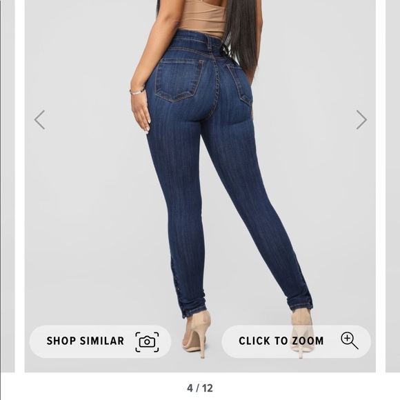 FashionNova: How Do You Like Me Now Jeans NWOT - Picture 4 of 11